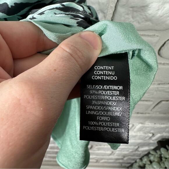 WAYF Leola Ruched Zebra Camisole Slip Dress Size XS - Picture 7 of 10